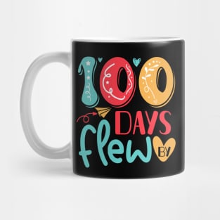 100 Days Flew By 100 Days of School Gift for Teachers Kids Mug